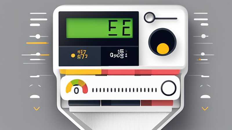 What does "e" mean in front of solar power meter?