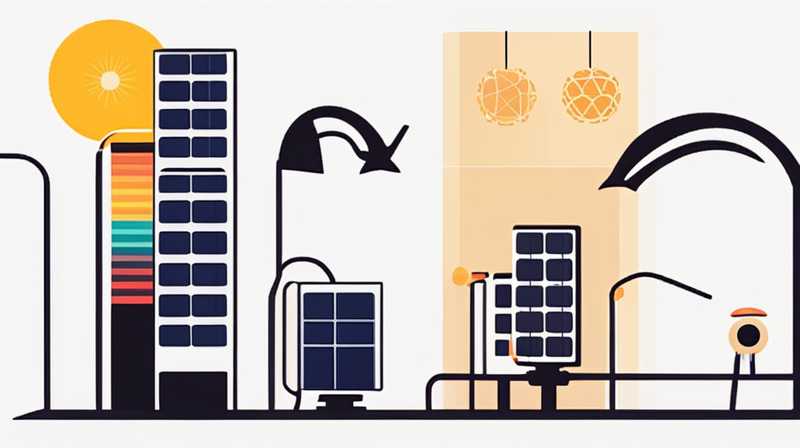 How to connect solar power supply for string lights