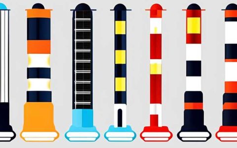 How do solar column lights emit light?