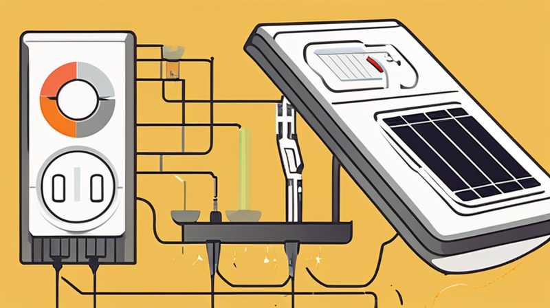 How to connect the 5 wires of solar controller