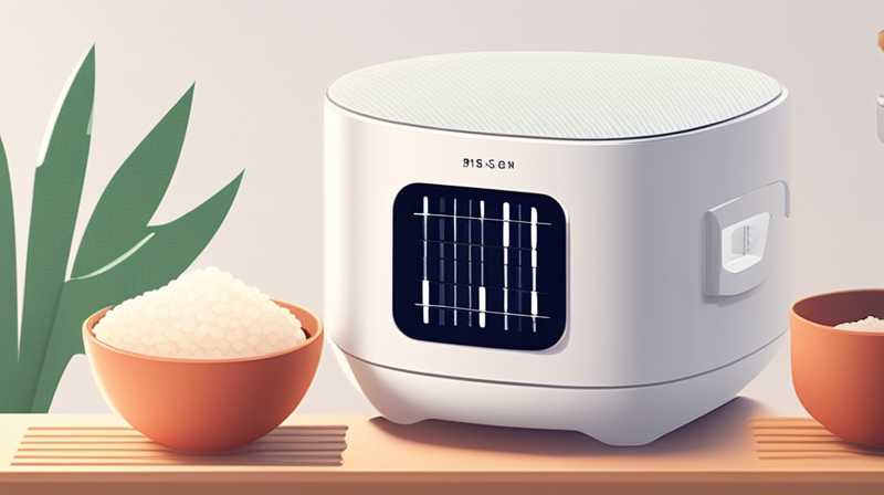 How many degrees can a solar rice cooker provide?