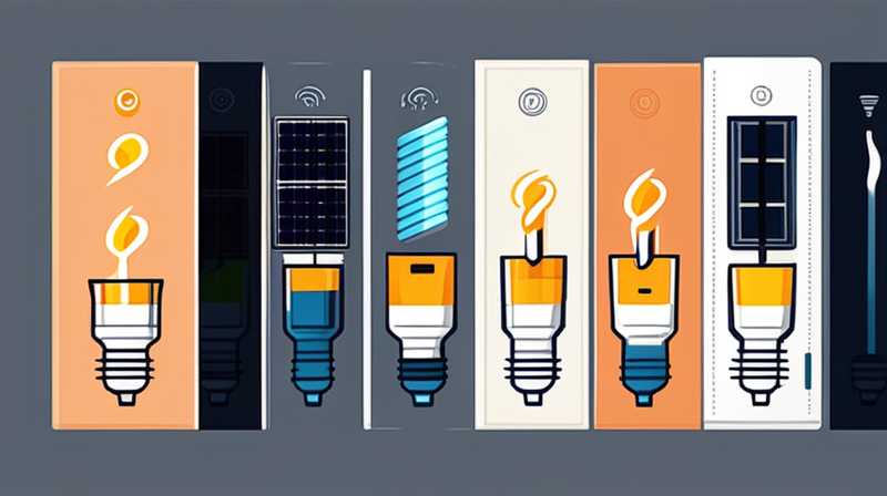 How much electricity does a solar lamp need to be lit?