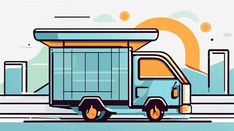 How about solar-powered delivery vehicles?