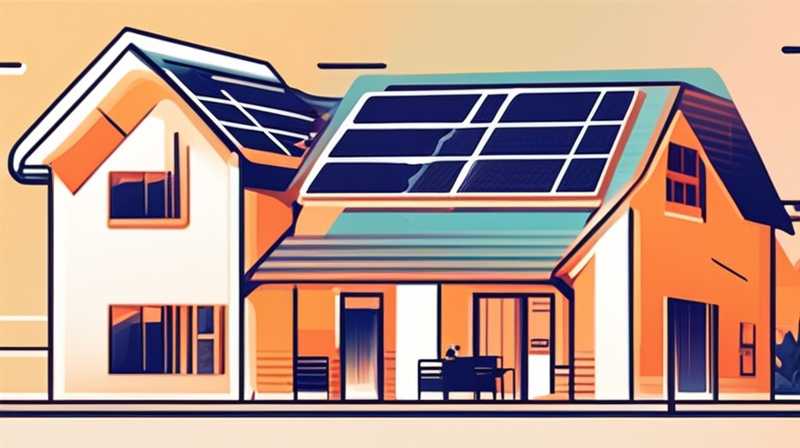 How to place solar energy in a simple house