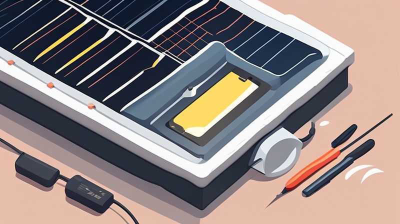 How to repair a broken solar battery