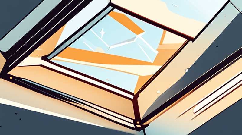 How to dismantle the solar skylight