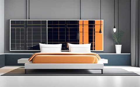 How to decorate the master bedroom with a solar panel