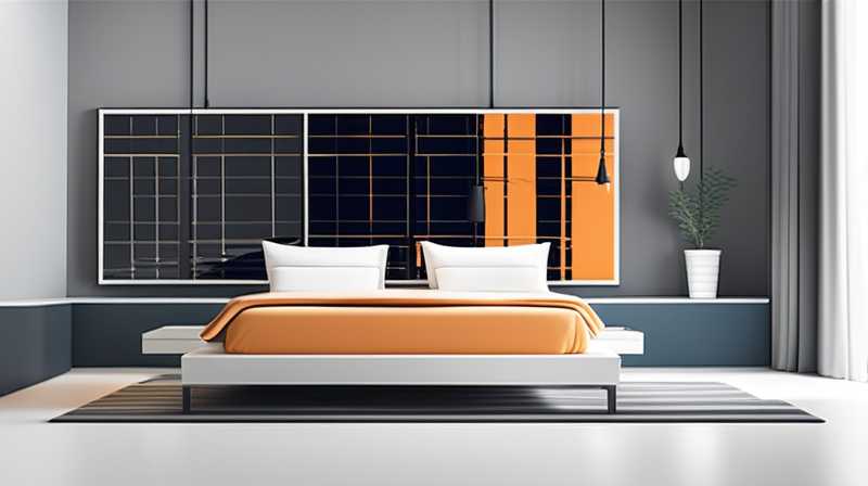 How to decorate the master bedroom with a solar panel