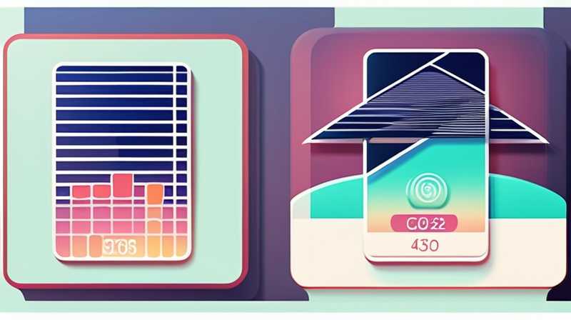 How much does solar energy cost per square meter