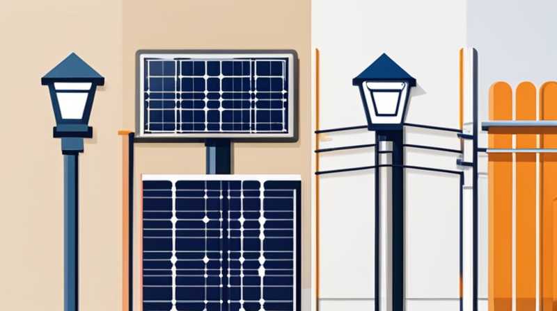 How much does a solar fence street light cost?