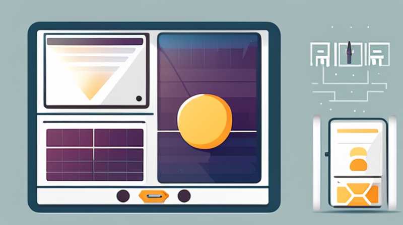 Monitor which solar panel is the power source for longer use