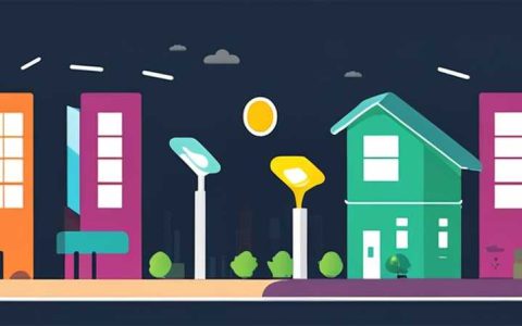 What are the components of solar street lights