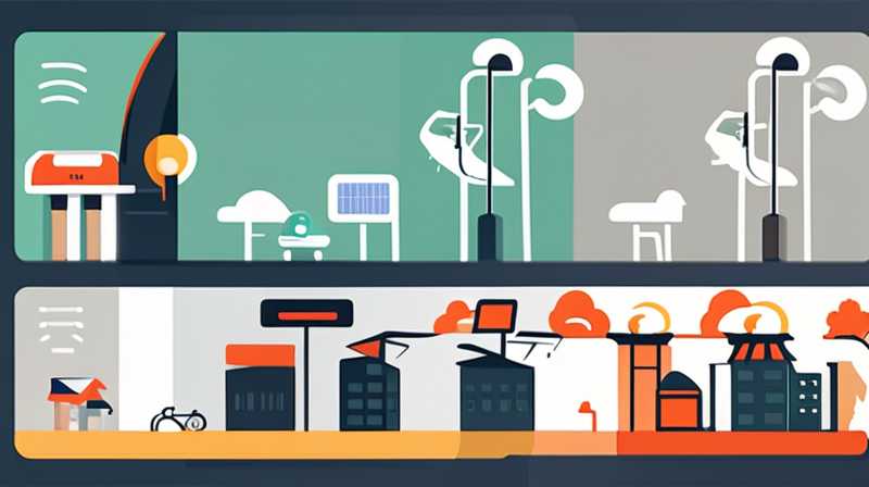 How to connect solar street lights to monitoring lights