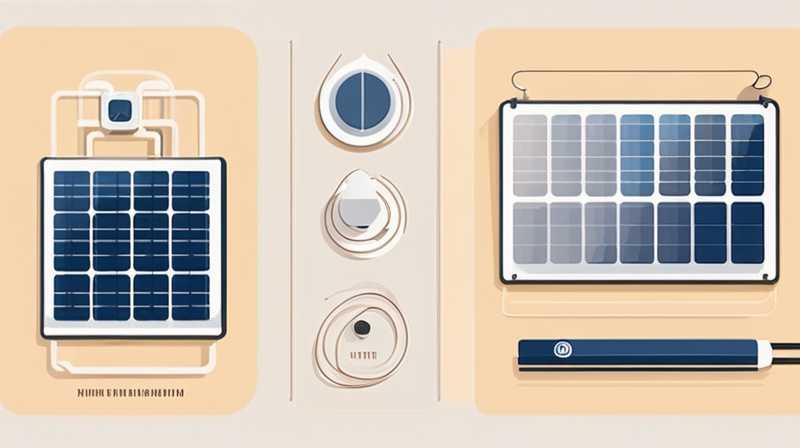 How to connect the ground wire of solar installation