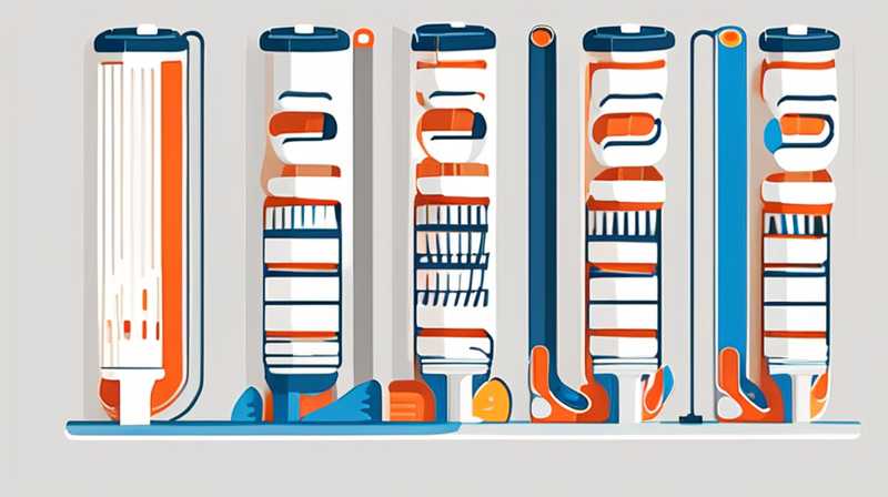 How many meters of solar tubes are needed for four layers