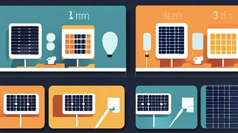 How many watts of solar led lights for home use