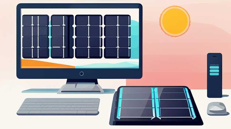 How to modify the solar panel of the monitor