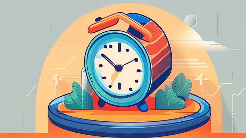 How long does it take for the alarm clock to be charged by solar energy?