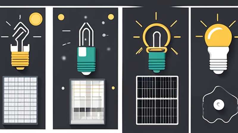 How to connect solar panel light bulbs