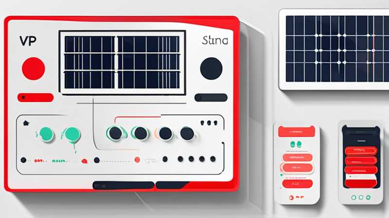 What does vp stand for on the solar controller