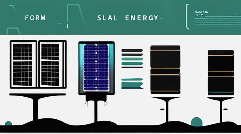 What is the form of solar energy conversion?