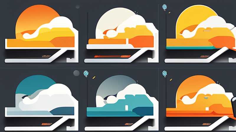 Where does the bottom of the solar panel turn to?