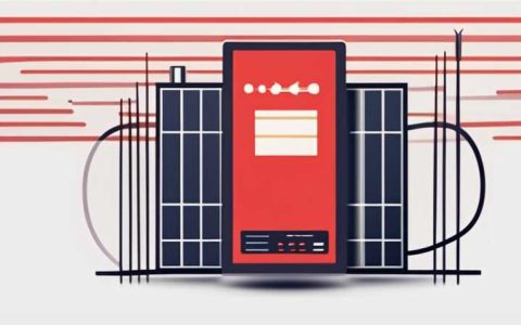 Why does the red light on the solar inverter turn on?