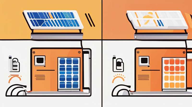 How to install solar monitoring double panels