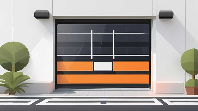 How to open the solar powered garage door