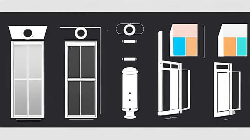 How to disassemble the solar door post light