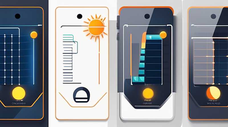 What does the solar power display mean?