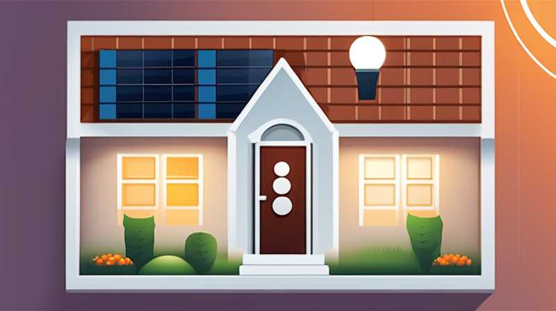 How to place solar lights in a tile house