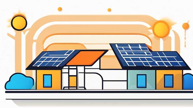 How to connect the positive and negative poles behind the solar panel