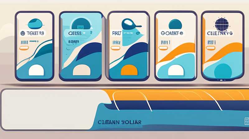 How much cleaning agent should be added to clean solar energy