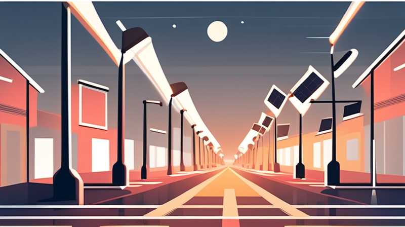 What are the externalities of solar street lights?