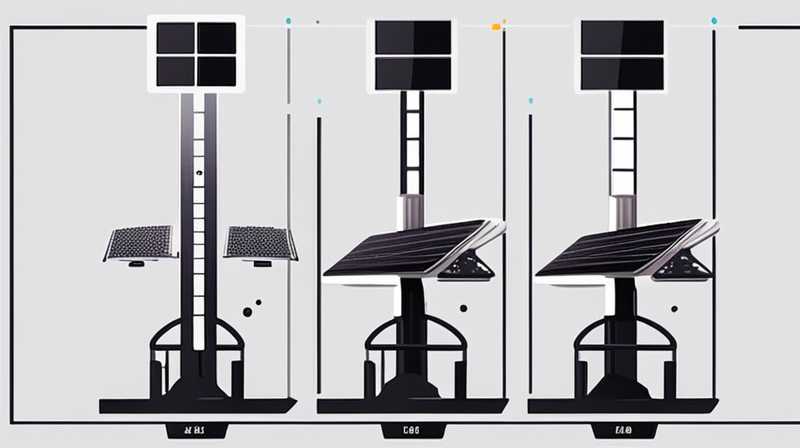 How to calculate the height of solar poles