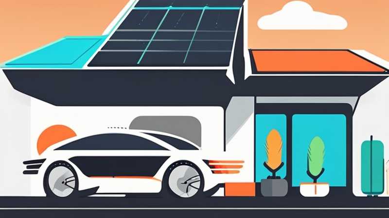 How to charge solar energy during self-driving tour