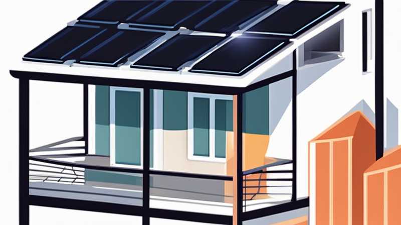 How to install solar spotlights on the balcony