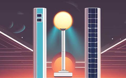 What is a solar column light?