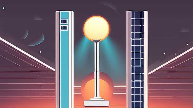 What is a solar column light?