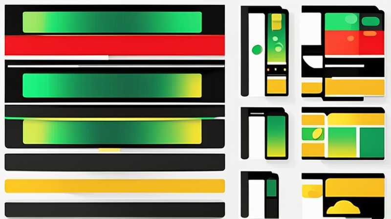 What do solar yellow, green and red lights mean?