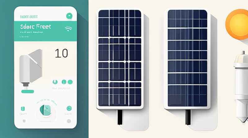 How many V does it take for a solar street light to charge a battery?