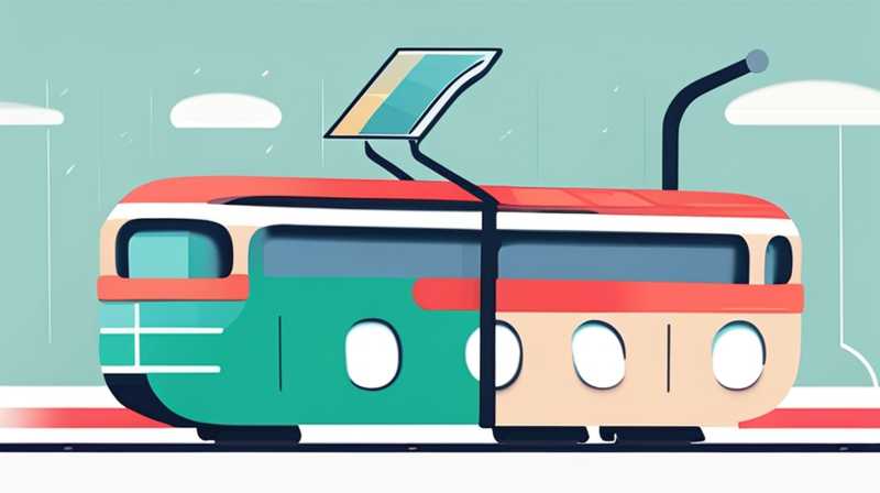 How to install solar lights on trams