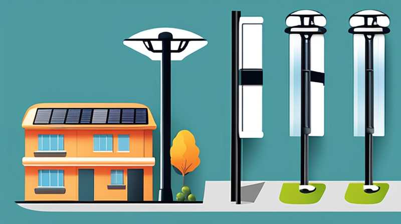 How to choose solar panel street light pole