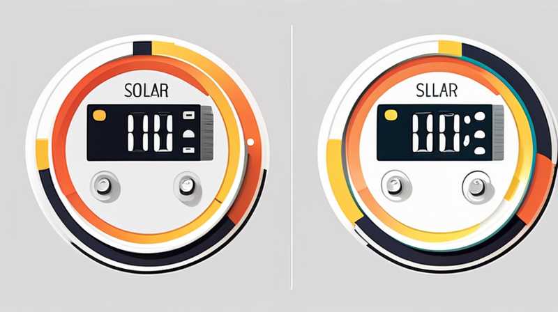 Where to check the oil gauge of solar panels