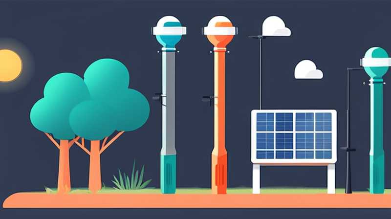 How to produce solar light poles