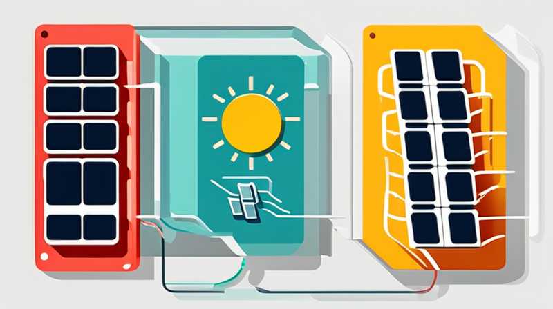 How to connect six solar cells