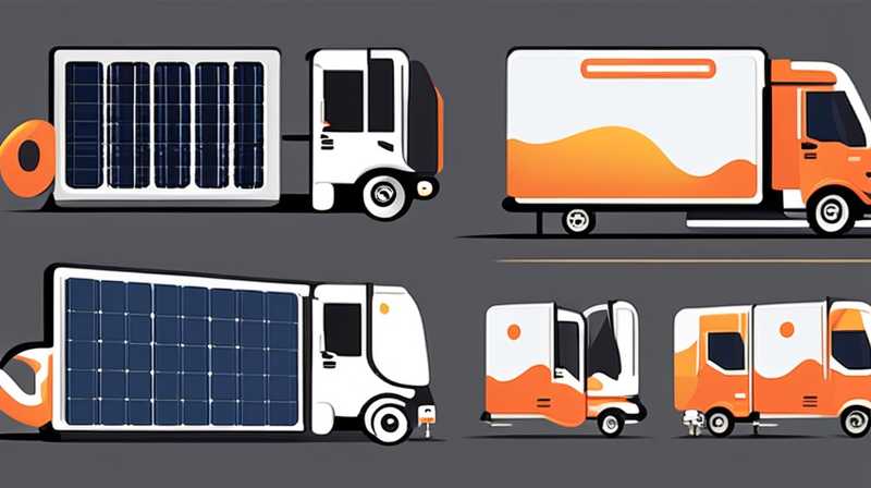 How many watts does the solar panel on the bed truck have