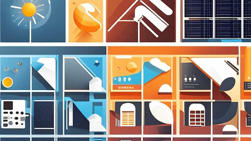 What are the items that utilize solar energy?