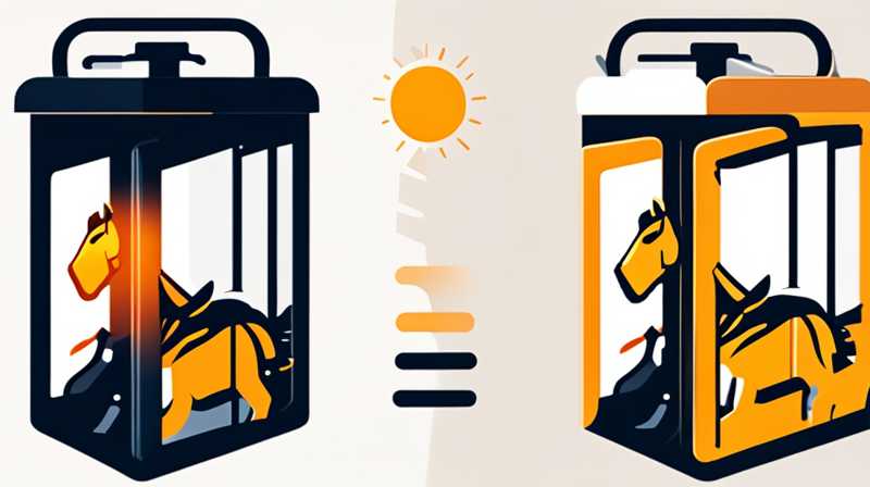 How about solar charging horse lantern